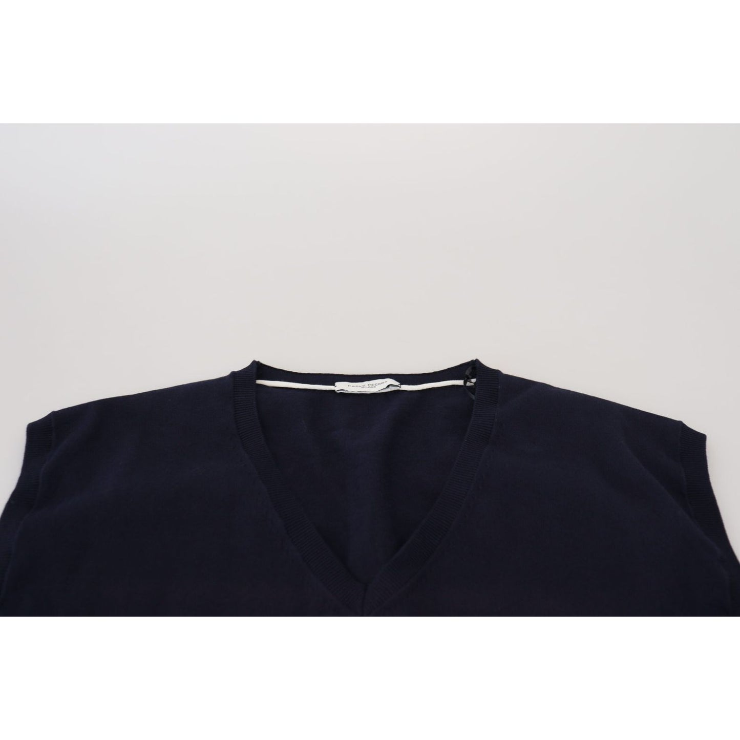 Paolo Pecora Milano Sleek Black V-Neck Sleeveless Tank Paolo Pecora Milano Light Gray