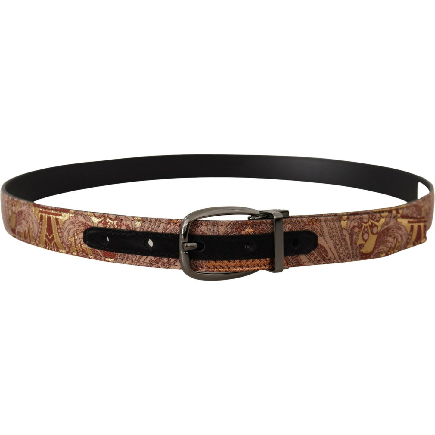 Dolce & Gabbana Multicolor Leather Signature Belt Dolce & Gabbana Black