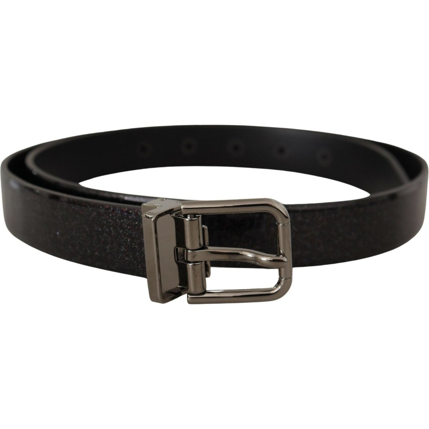 Dolce & Gabbana Elegant Multicolor Leather Belt Dolce & Gabbana Black