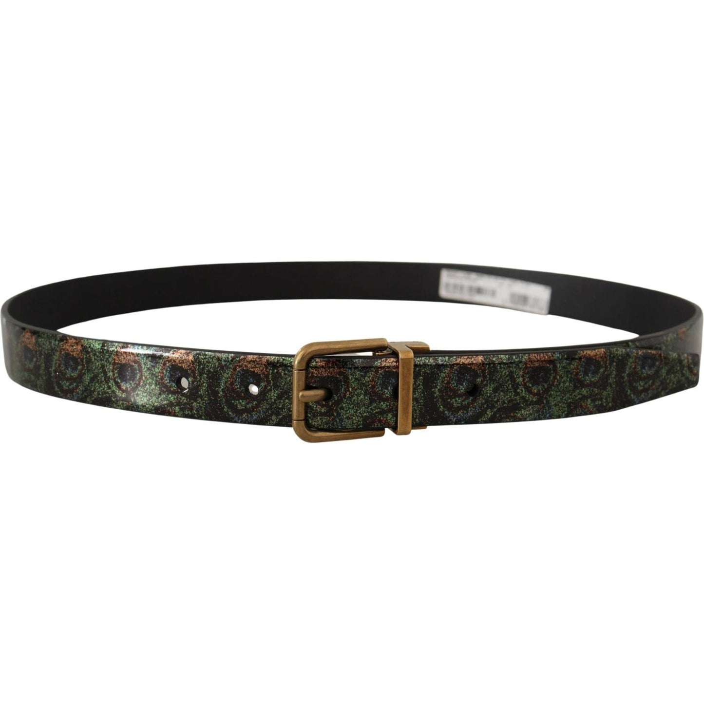 Dolce & Gabbana Elegant Black Grosgrain Leather Belt Dolce & Gabbana Dark Slate Gray