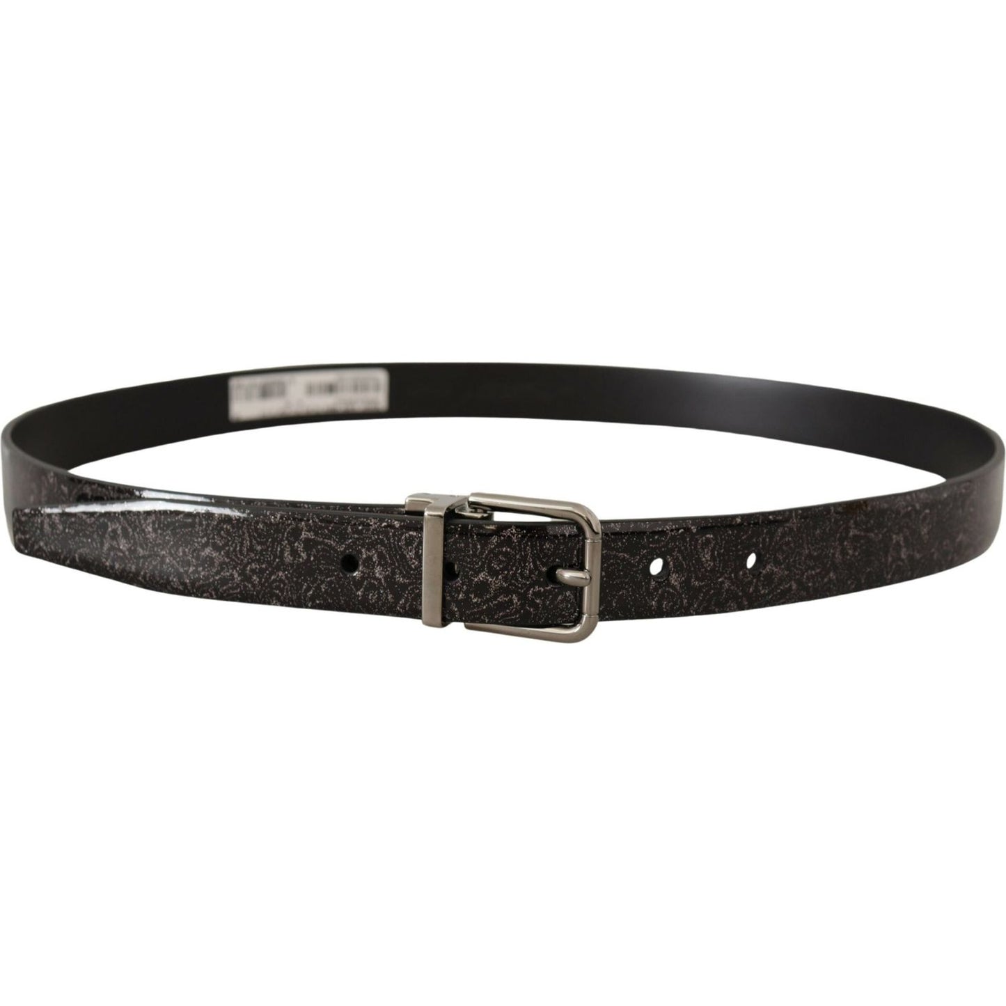 Dolce & Gabbana Sleek Grosgrain Leather Belt with Metal Buckle Dolce & Gabbana Dark Slate Gray