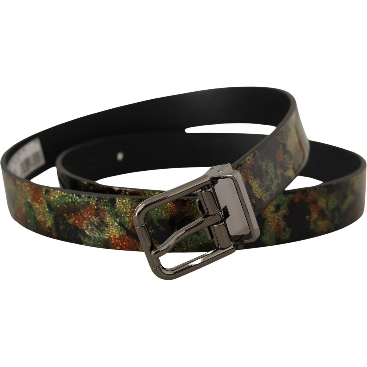 Dolce & Gabbana Elegant Dual-Tone Leather Belt Dolce & Gabbana Dark Slate Gray