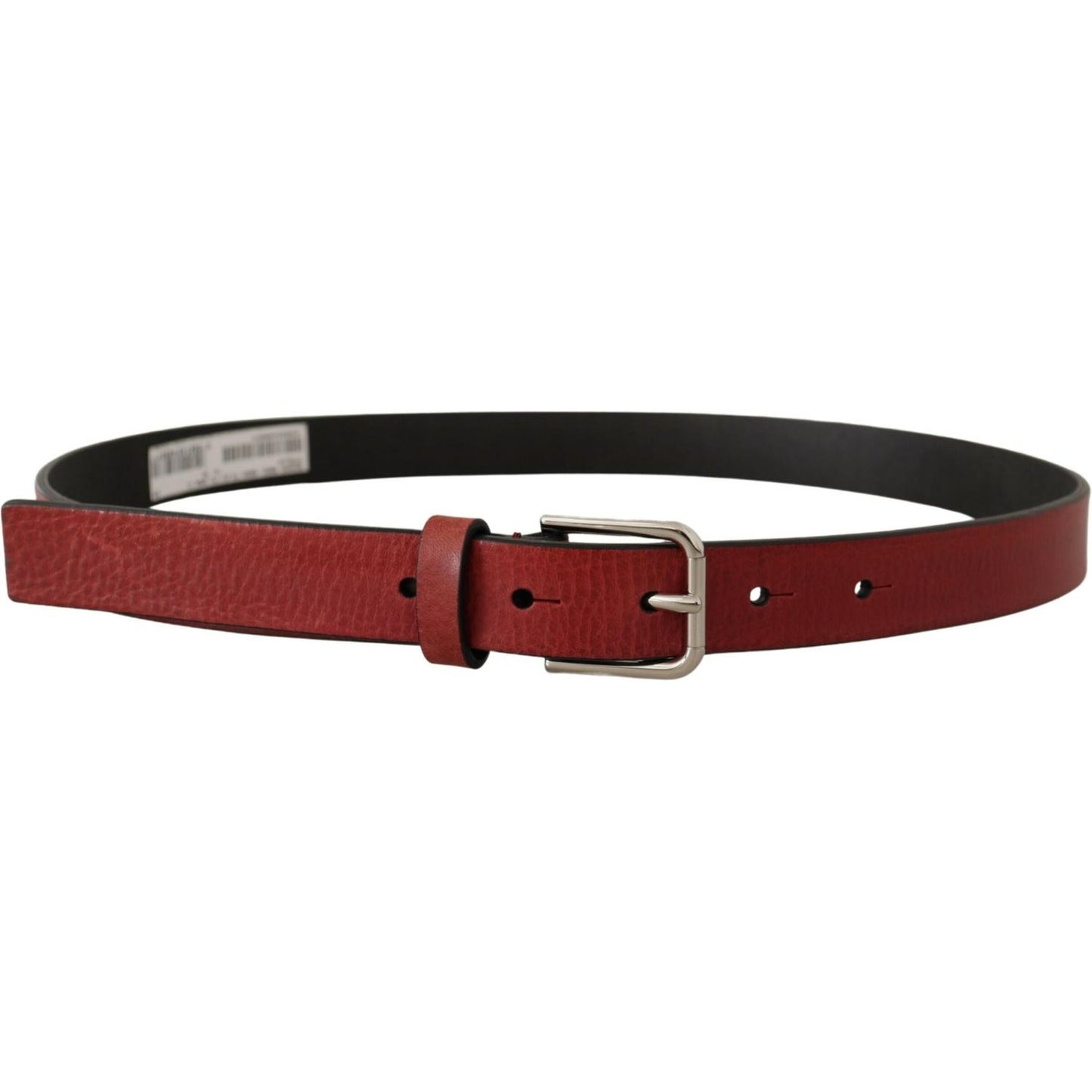 Dolce & Gabbana Elegant Maroon Italian Leather Belt Dolce & Gabbana Saddle Brown