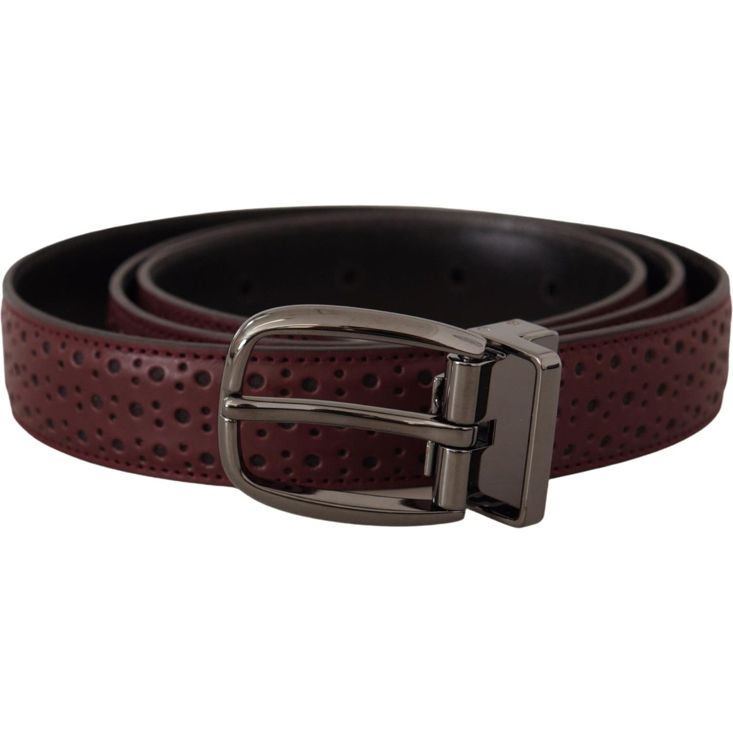 Dolce & Gabbana Elegant Leather Belt with Metal Buckle Dolce & Gabbana Dark Slate Gray