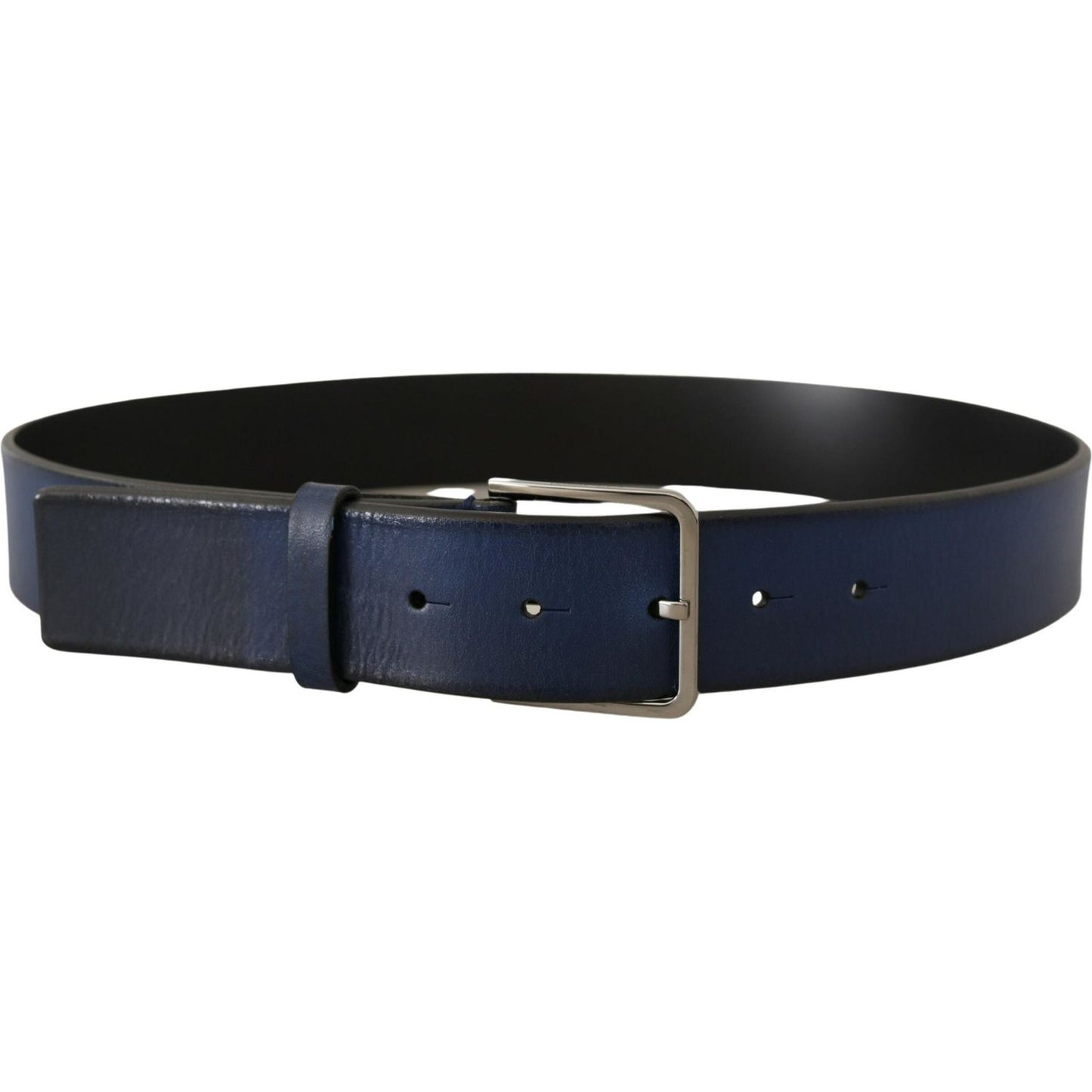 Dolce & Gabbana Elegant Italian Leather Belt in Blue Dolce & Gabbana Dark Slate Gray