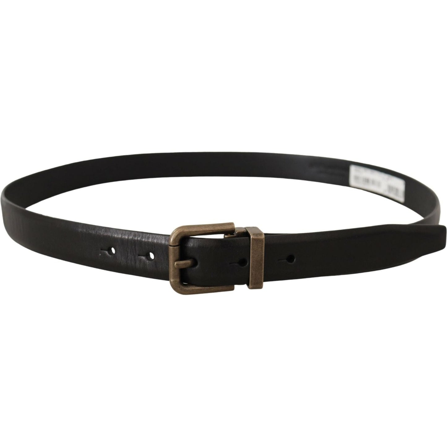 Dolce & Gabbana Elegant Black Calf Leather Belt Dolce & Gabbana Dark Slate Gray