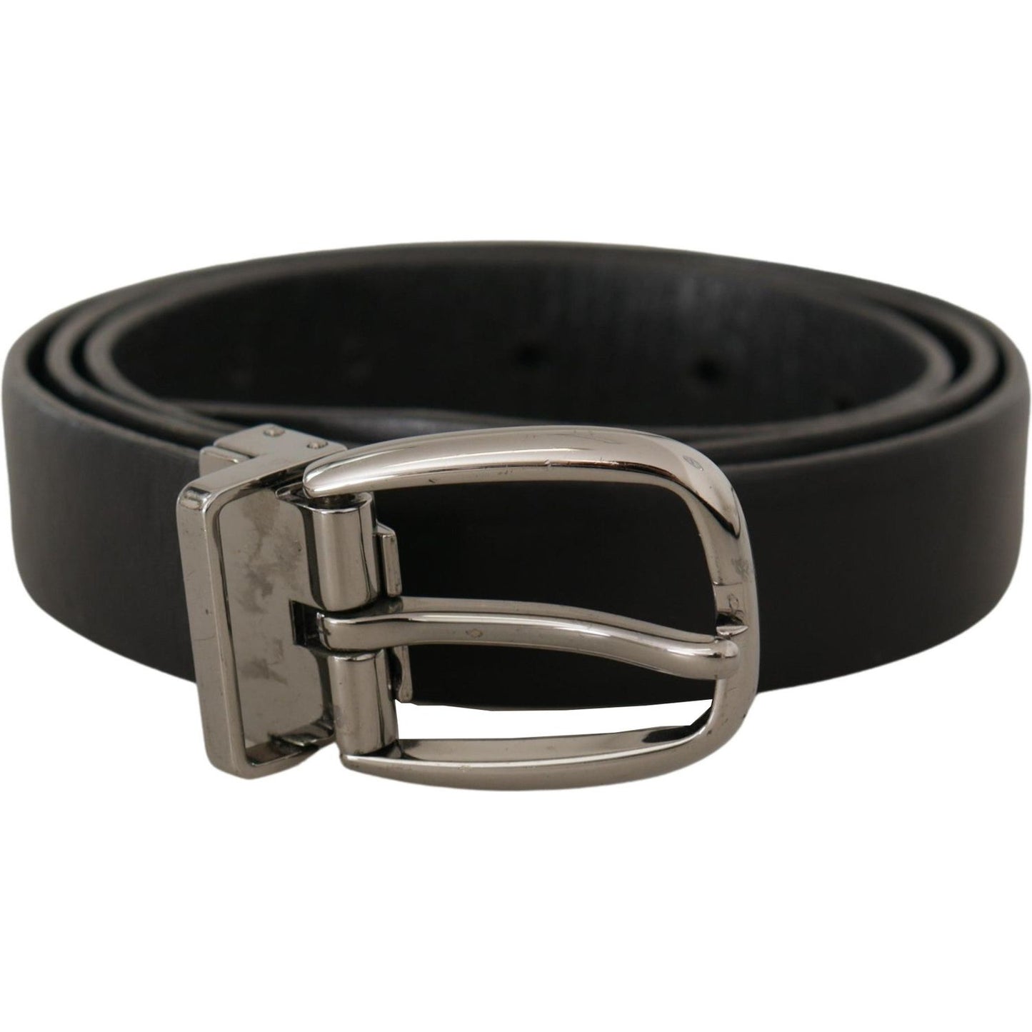 Dolce & Gabbana Elegant Black Leather Designer Belt Dolce & Gabbana Black