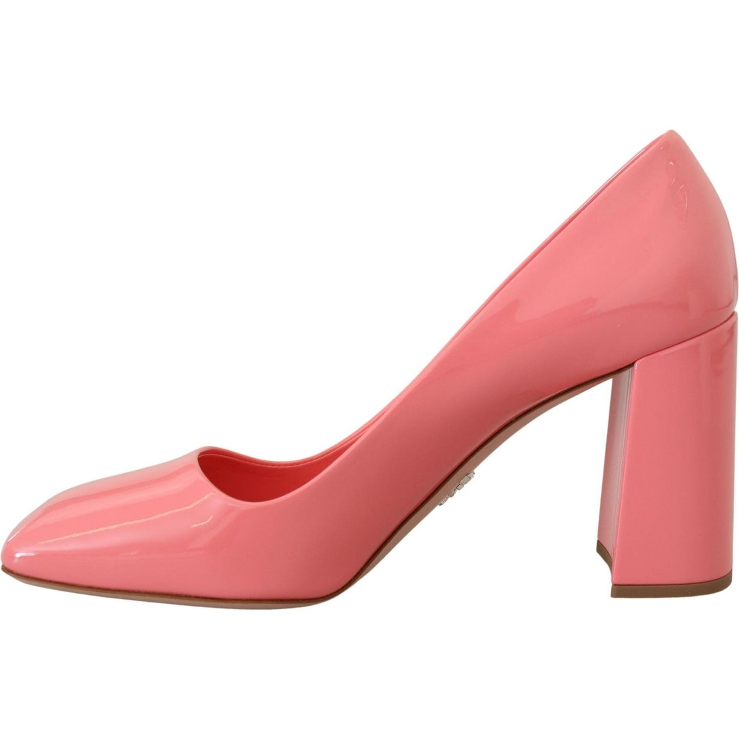 Prada Elegant Square Toe Pink Heels Prada Light Coral