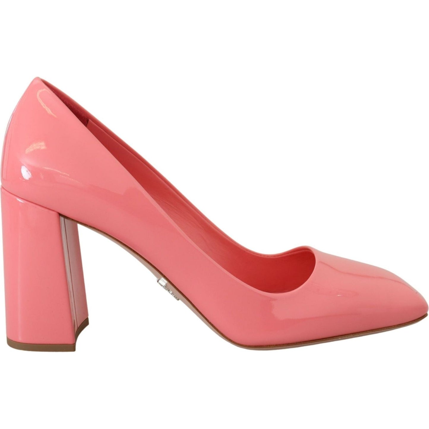 Prada Elegant Square Toe Pink Heels Prada Light Coral