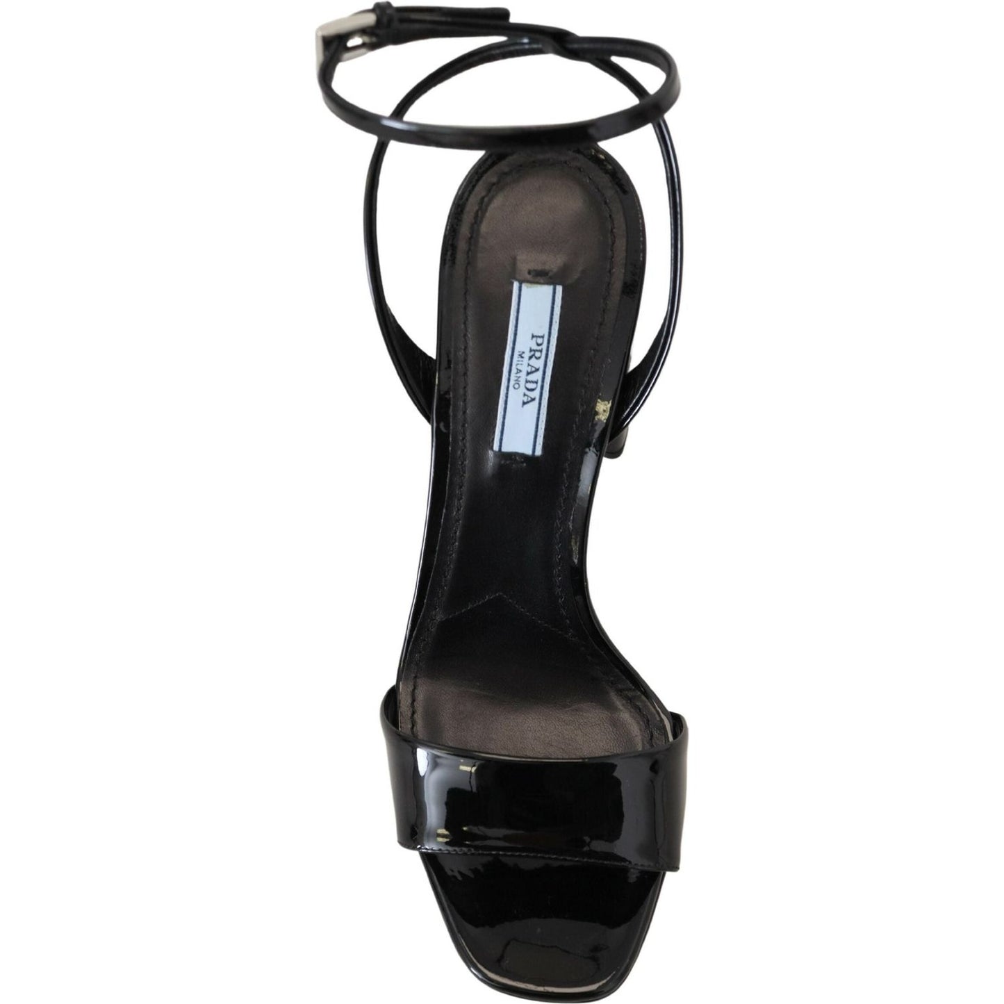 Prada Elevate Your Elegance with Glossy Black Heels Prada Black