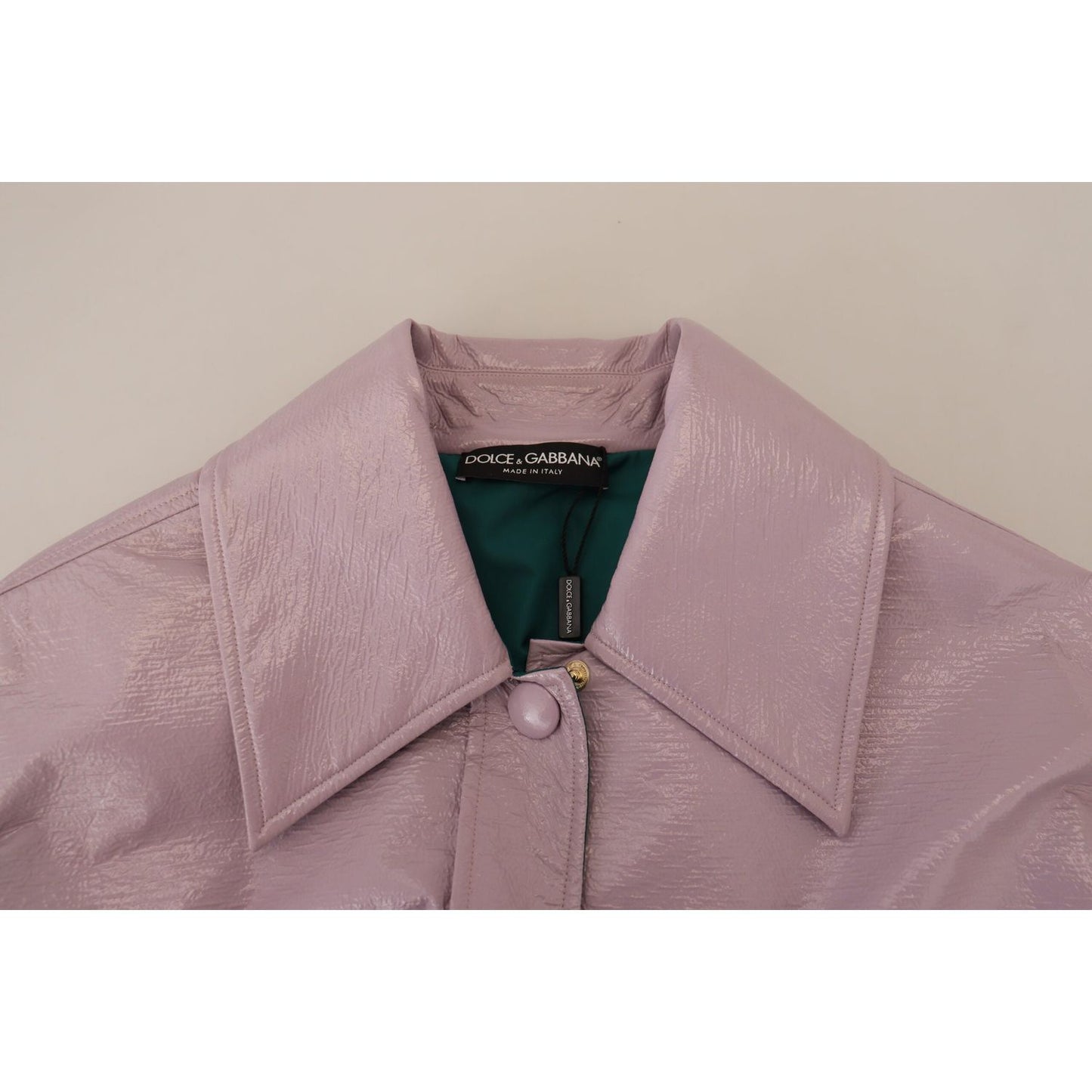 Dolce & Gabbana Chic Purple Cropped Jacket - A Style Statement Dolce & Gabbana Rosy Brown