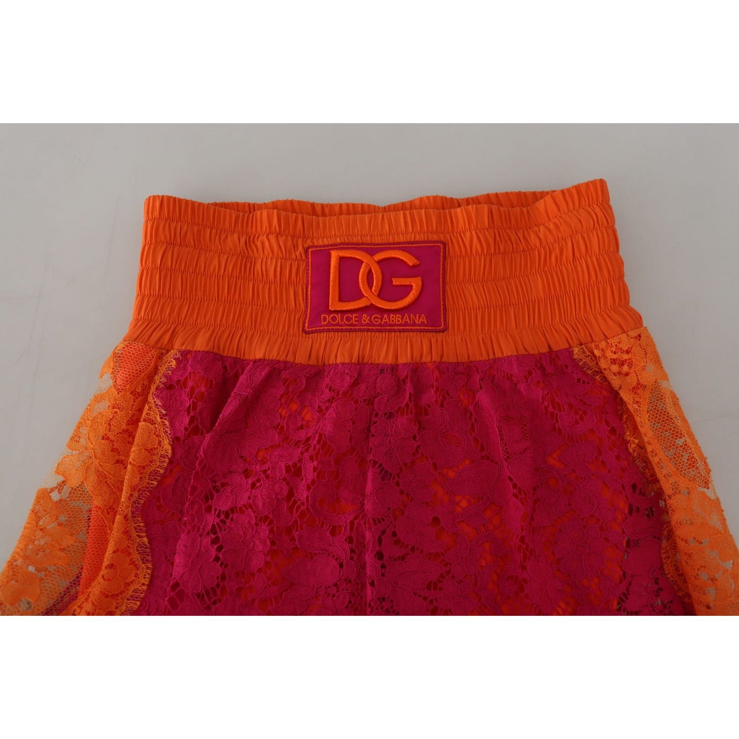 Dolce & Gabbana Elegant Lace High-Waist Shorts in Dual-Tones Dolce & Gabbana Brown