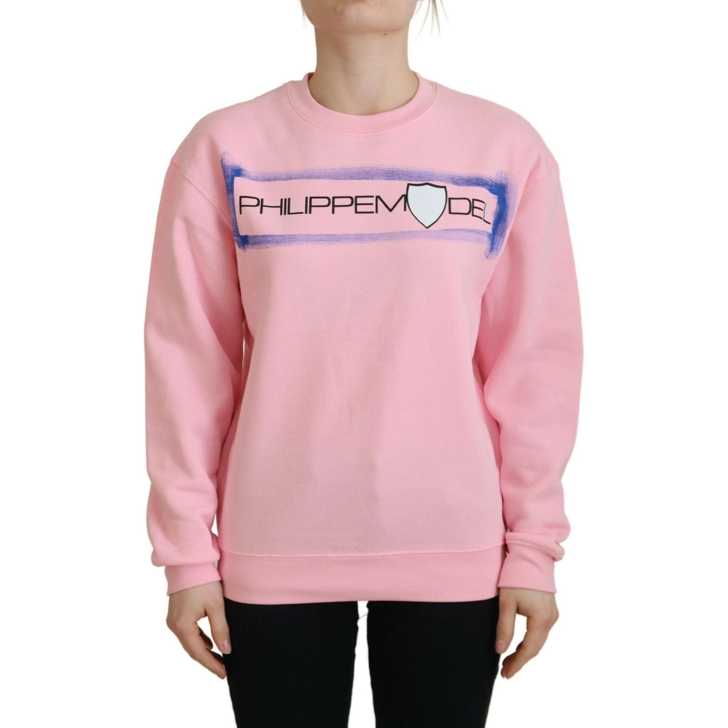 Philippe Model Elegant Pink Long Sleeve Pullover Sweater Philippe Model Light Pink