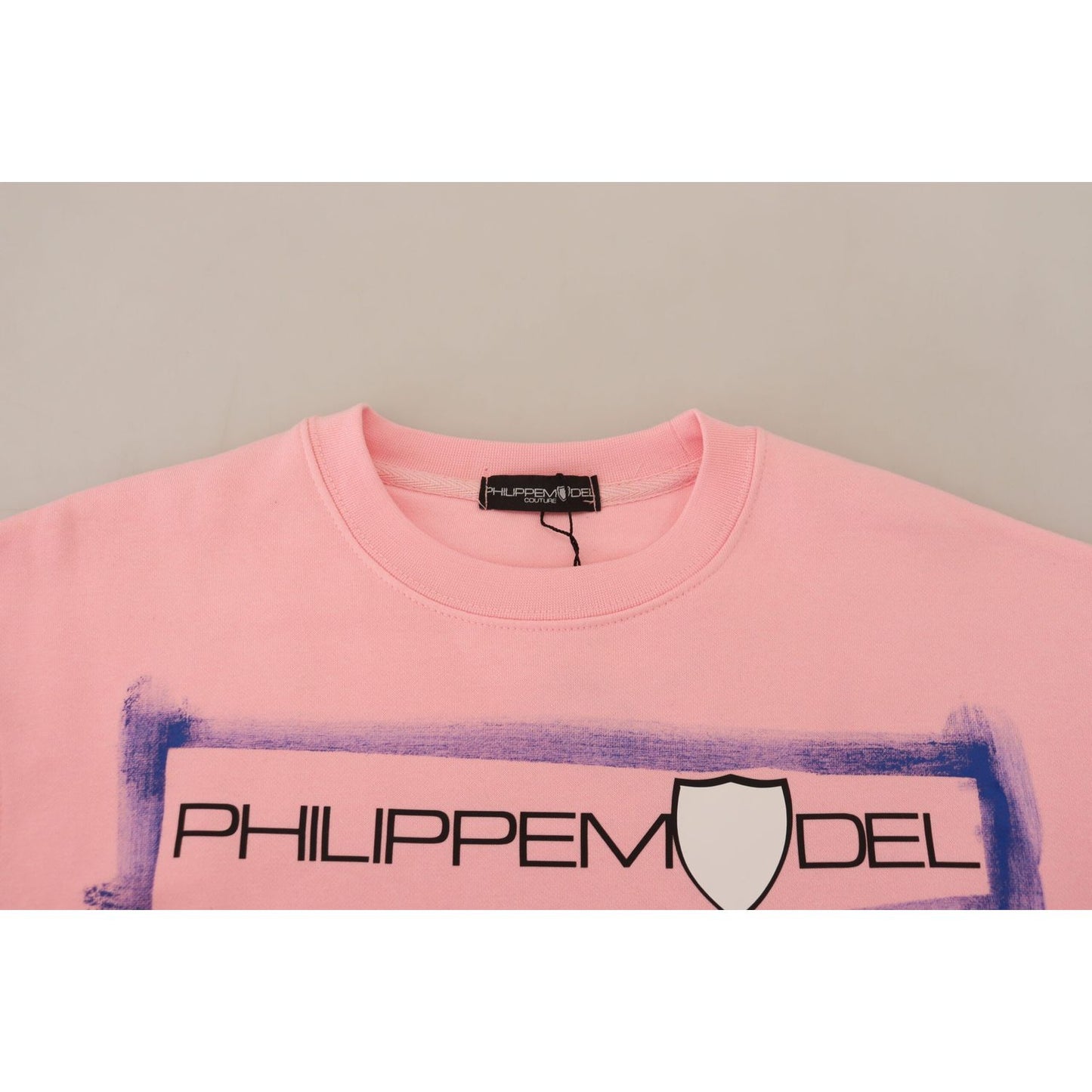 Philippe Model Elegant Pink Long Sleeve Pullover Sweater Philippe Model Tan