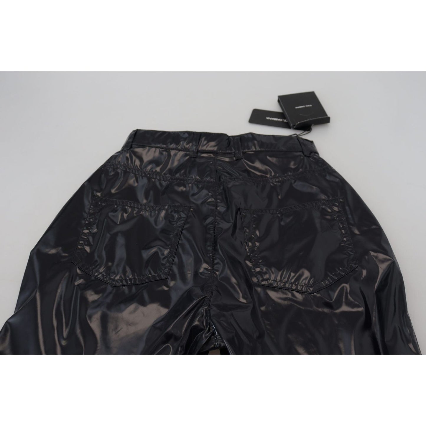 Dolce & Gabbana Chic High Waist Skinny Pants - Elegance Reimagined Dolce & Gabbana Dark Slate Gray