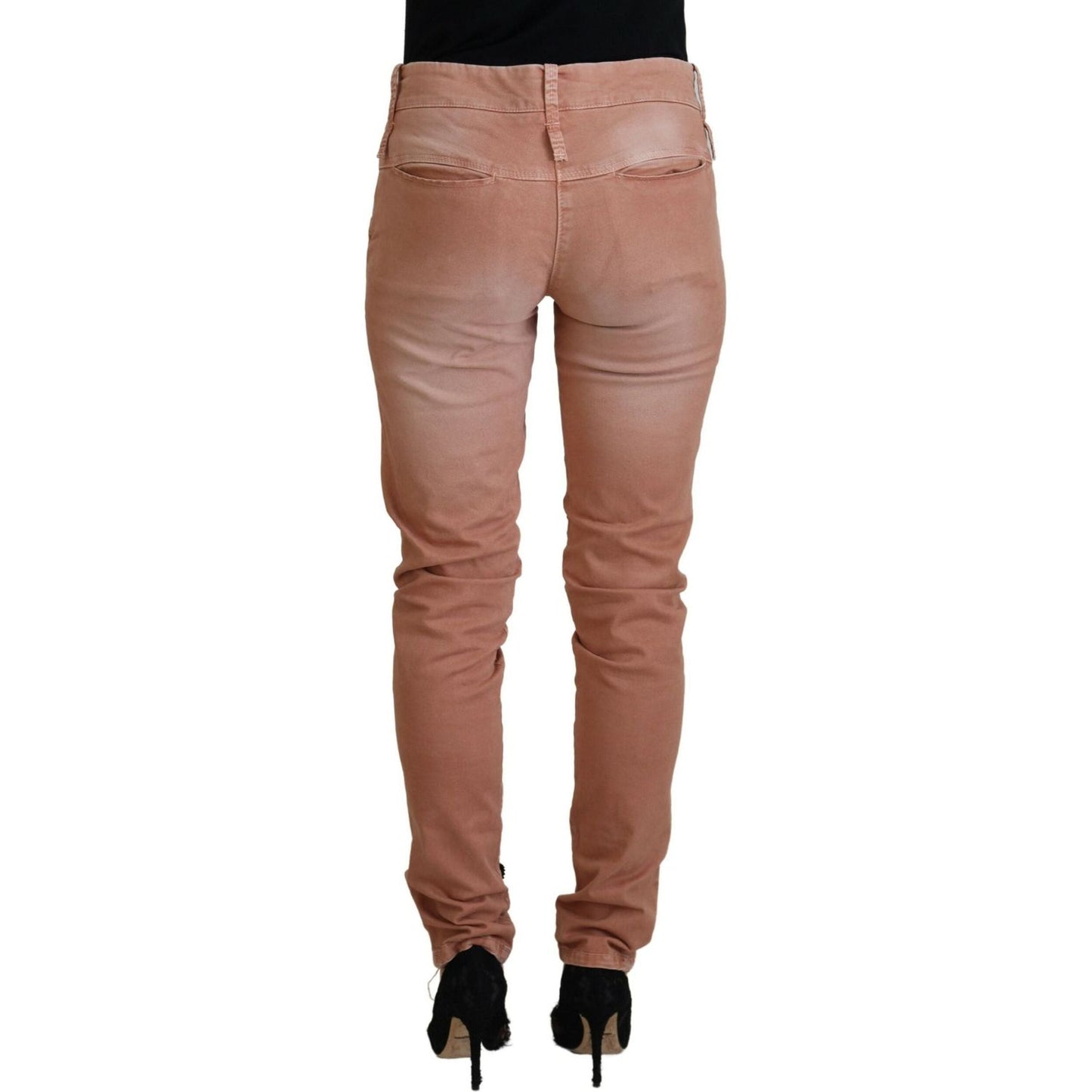Acht Chic Slim Fit Cotton Stretch Pants Acht Dim Gray