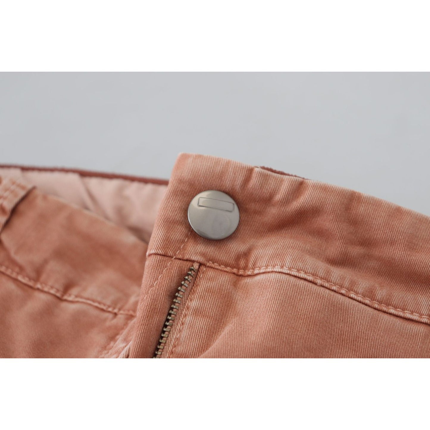 Acht Chic Slim Fit Cotton Stretch Pants Acht Rosy Brown