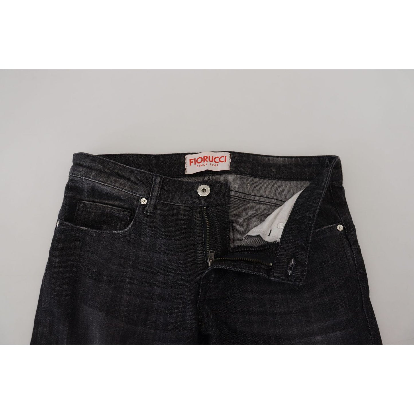 Fiorucci Chic Black Low Waist Skinny Jeans Fiorucci Gray