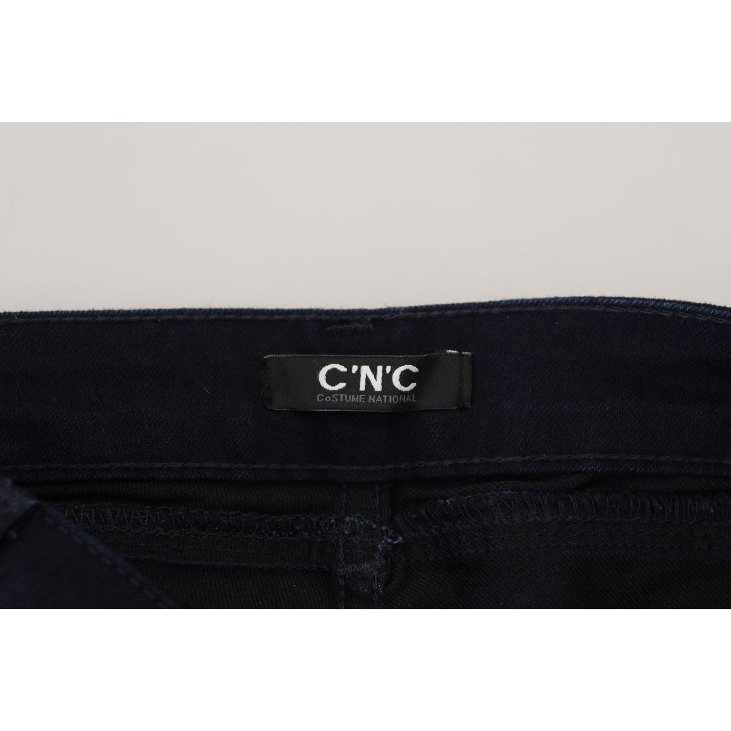 Costume National Chic Black Low Waist Denim Skinny Jeans Costume National Black