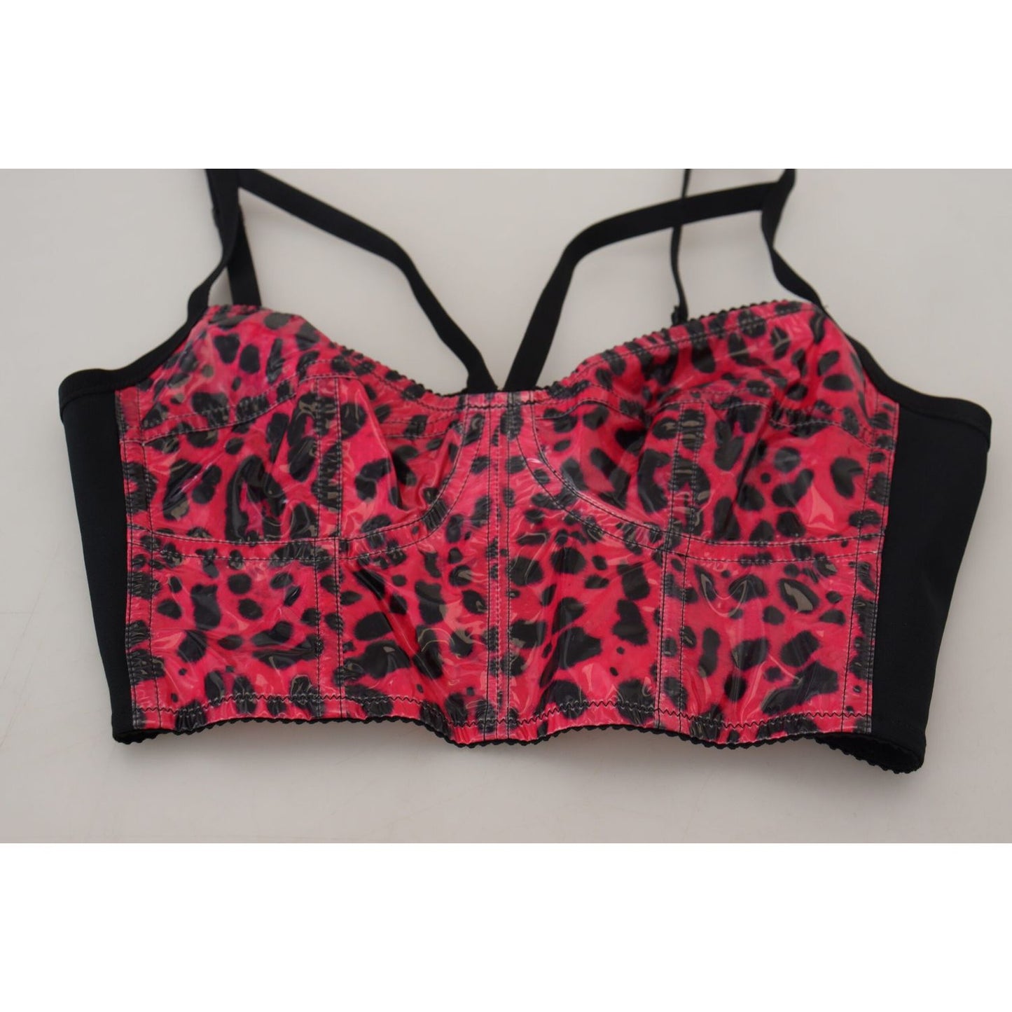 Dolce & Gabbana Leopard Print Bustier Corset Top Dolce & Gabbana Gray