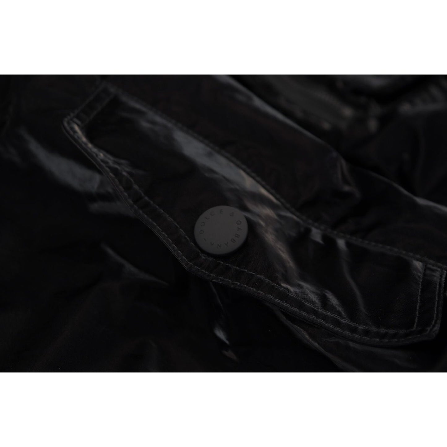 Dolce & Gabbana Elegant Black Bomber Hooded Jacket Dolce & Gabbana Black