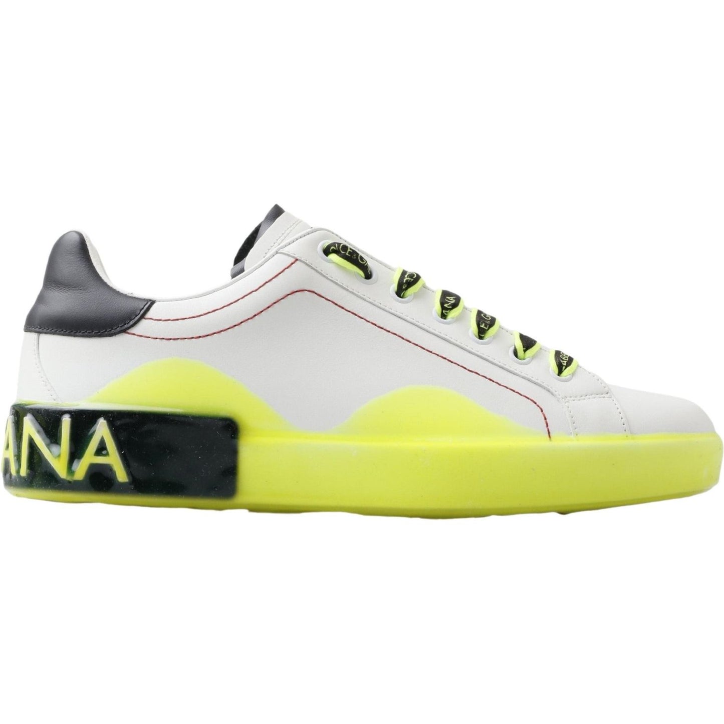 Dolce & Gabbana Sleek Portofino Low Top Leather Sneakers Dolce & Gabbana Light Gray