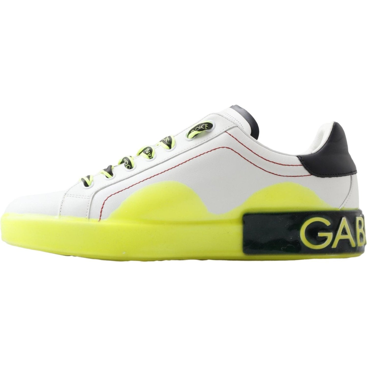 Dolce & Gabbana Sleek Portofino Low Top Leather Sneakers Dolce & Gabbana Light Gray
