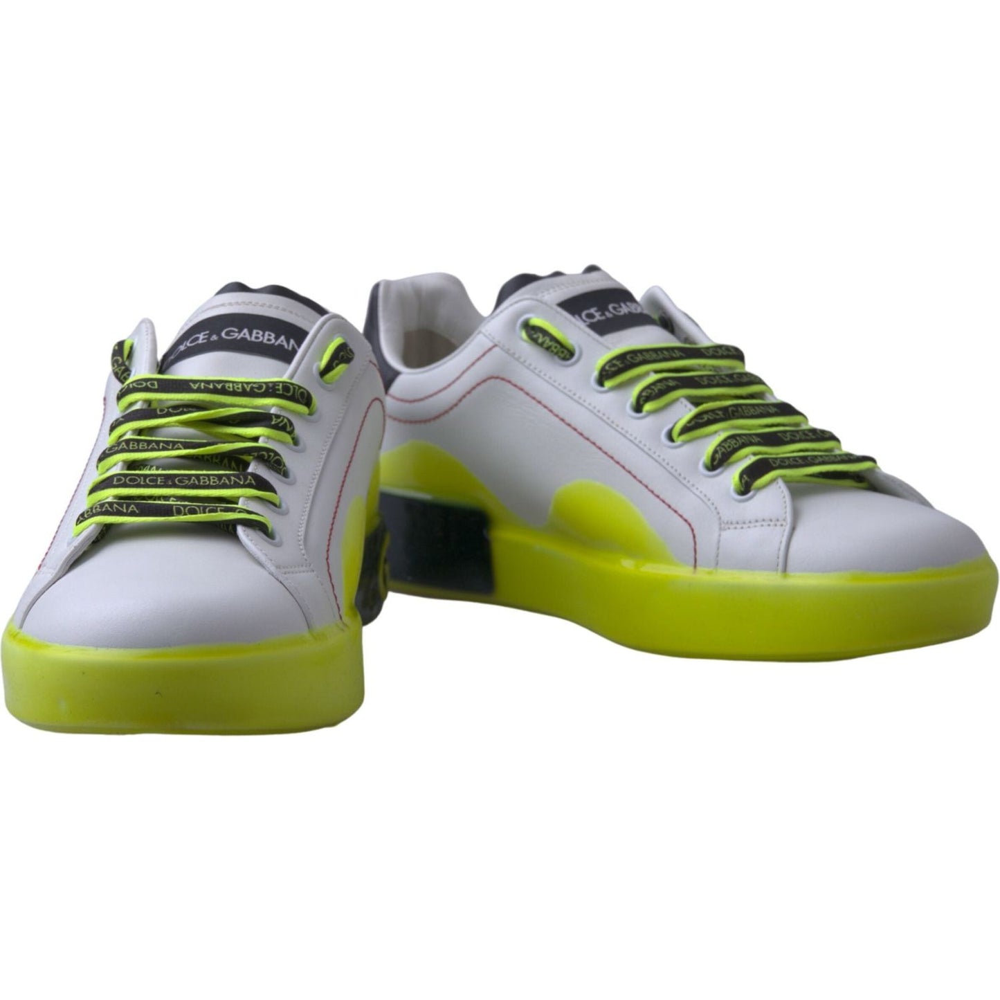 Dolce & Gabbana Sleek Portofino Low Top Leather Sneakers Dolce & Gabbana Dim Gray