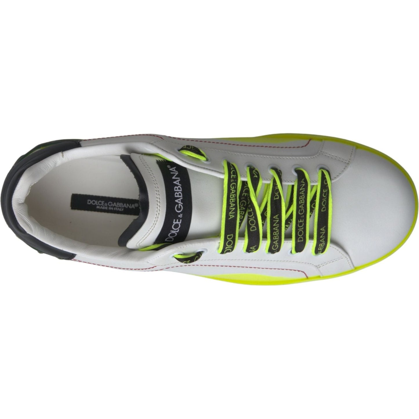 Dolce & Gabbana Sleek Portofino Low Top Leather Sneakers Dolce & Gabbana Dark Sea Green