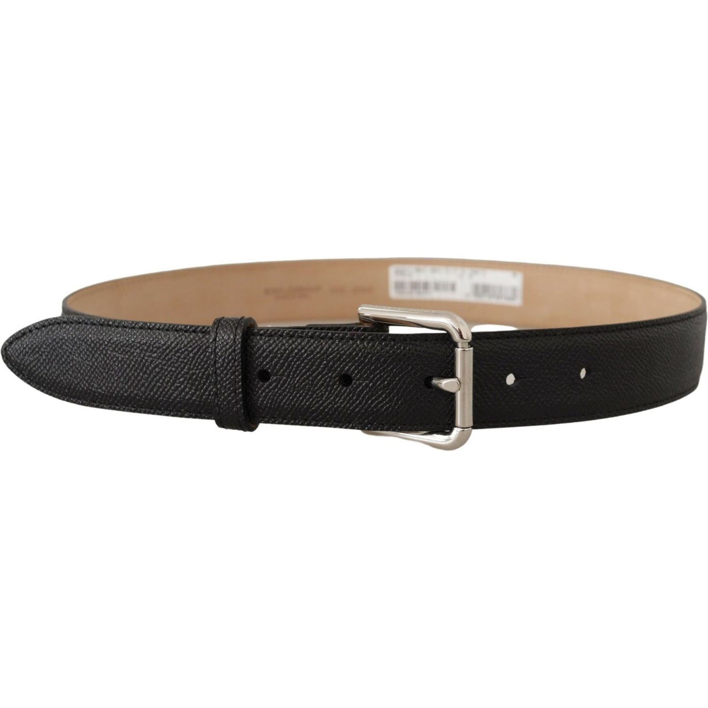 Dolce & Gabbana Sleek Black Authentic Leather Belt Dolce & Gabbana Dark Slate Gray