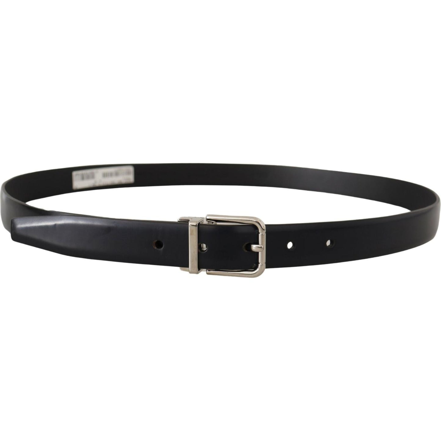 Dolce & Gabbana Elegant Leather Belt with Metal Buckle Dolce & Gabbana Dark Slate Gray