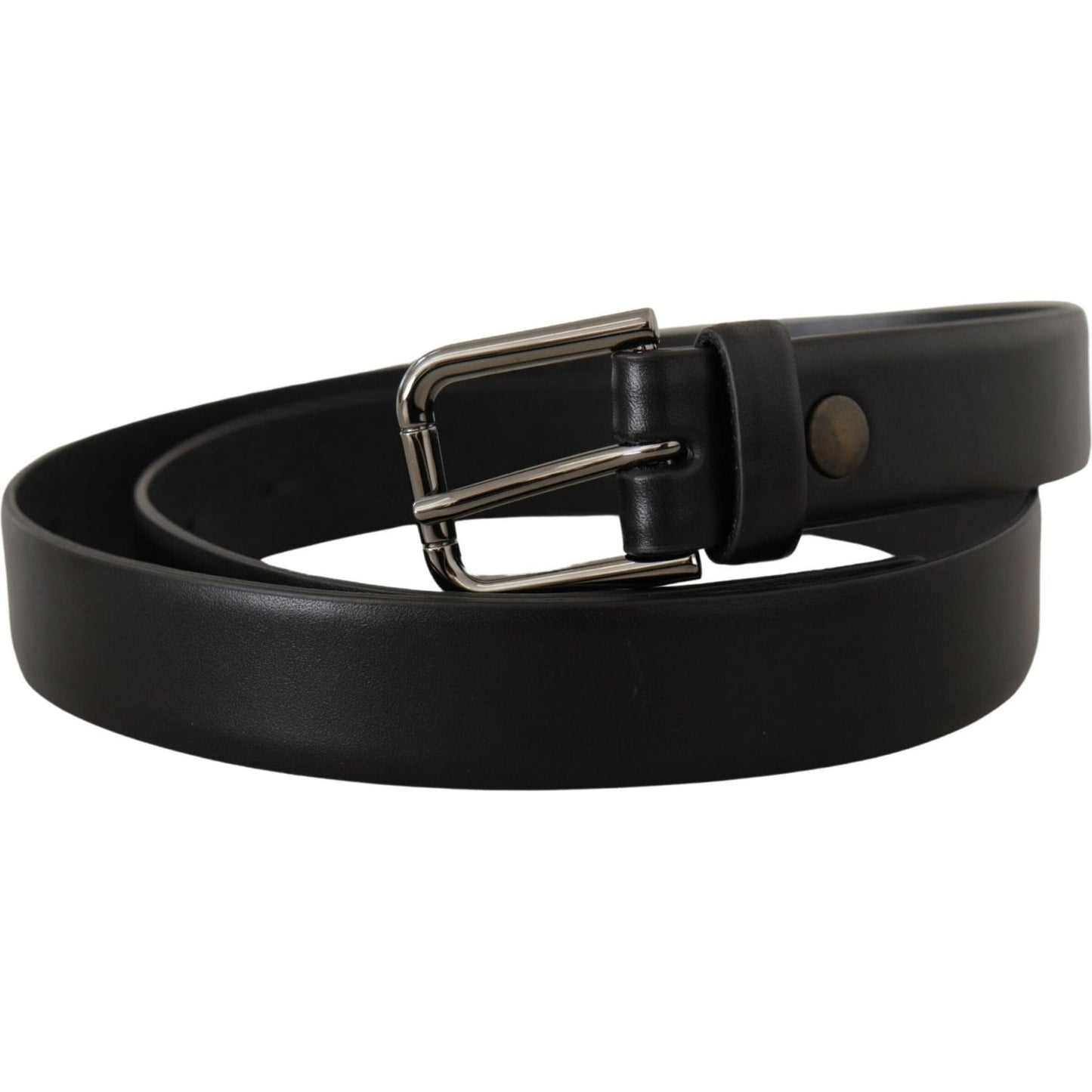 Dolce & Gabbana Elegant Black Leather Classic Belt Dolce & Gabbana Black