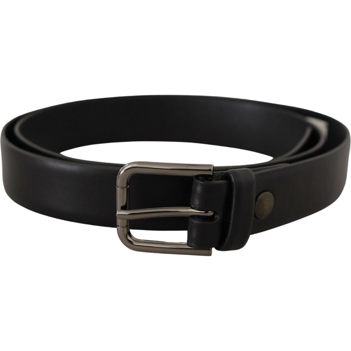 Dolce & Gabbana Elegant Black Leather Classic Belt Dolce & Gabbana Black