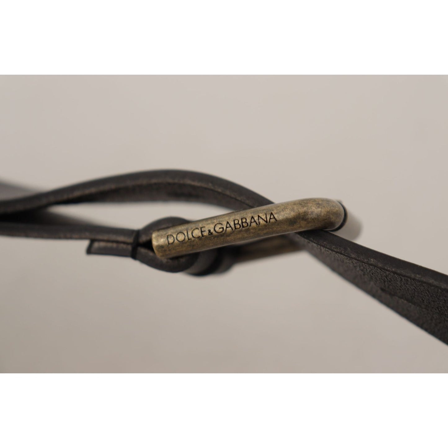 Dolce & Gabbana Elegant Italian Leather Belt Dolce & Gabbana Gray