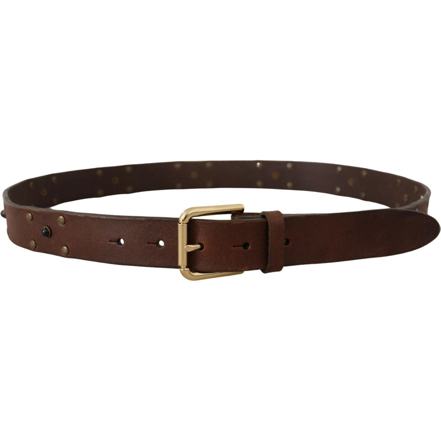 Dolce & Gabbana Elegant Leather Belt with Metal Buckle Dolce & Gabbana Dark Slate Gray