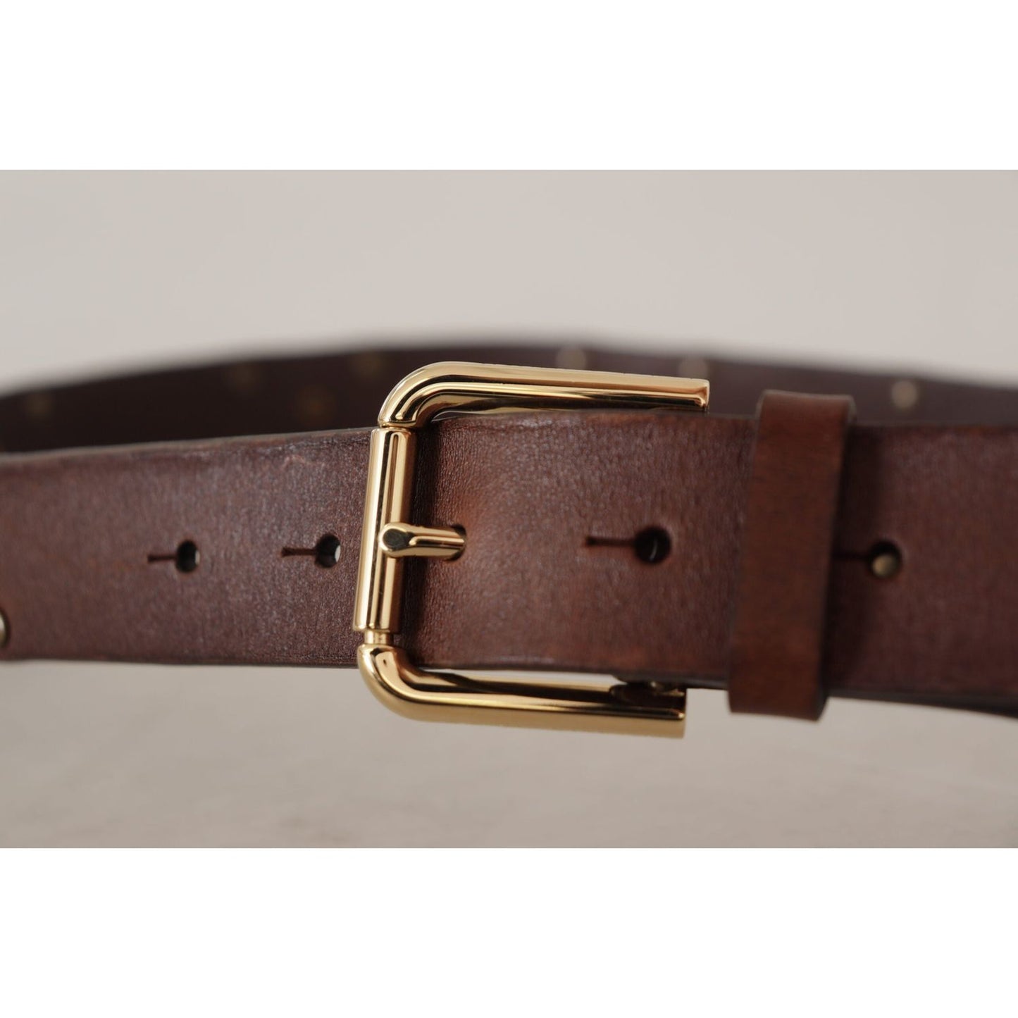 Dolce & Gabbana Elegant Leather Belt with Metal Buckle Dolce & Gabbana Gray
