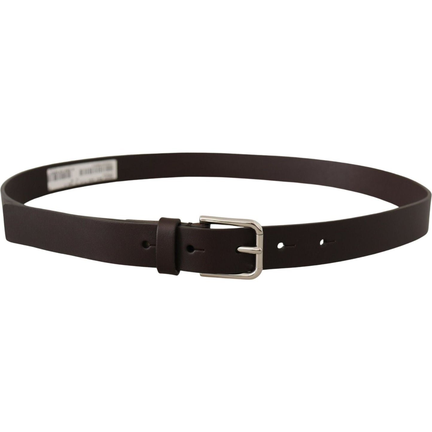 Dolce & Gabbana Elegant Leather Belt With Logo Buckle Dolce & Gabbana Dark Slate Gray