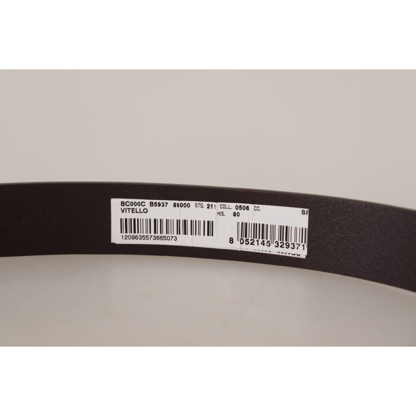 Dolce & Gabbana Elegant Leather Belt With Logo Buckle Dolce & Gabbana Gray
