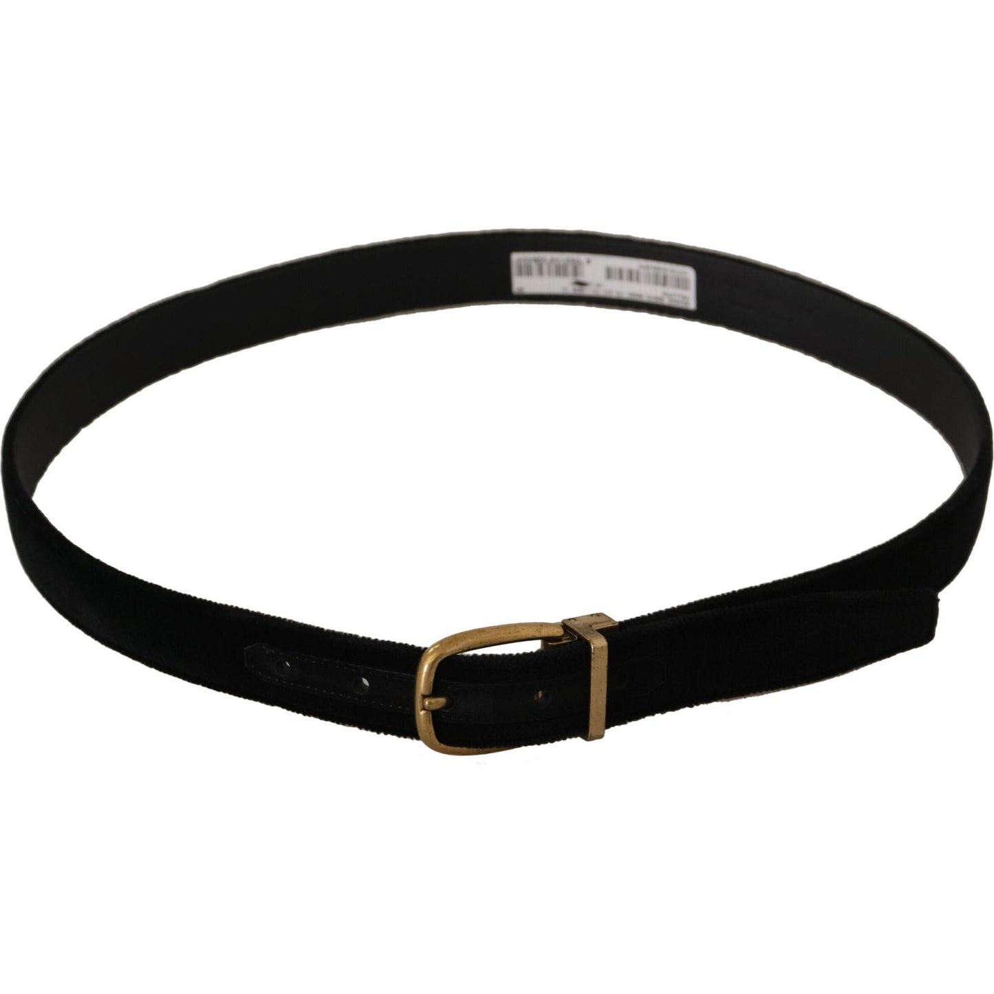Dolce & Gabbana Chic Velvet Elegance Belt Dolce & Gabbana Black