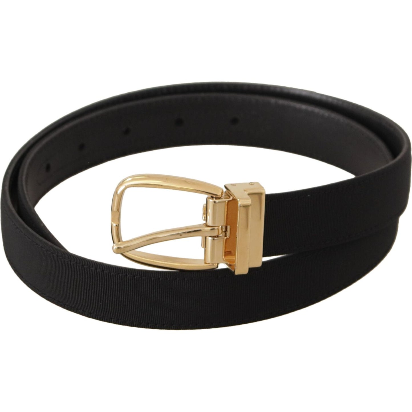 Dolce & Gabbana Elegant Black Leather Belt Dolce & Gabbana Black