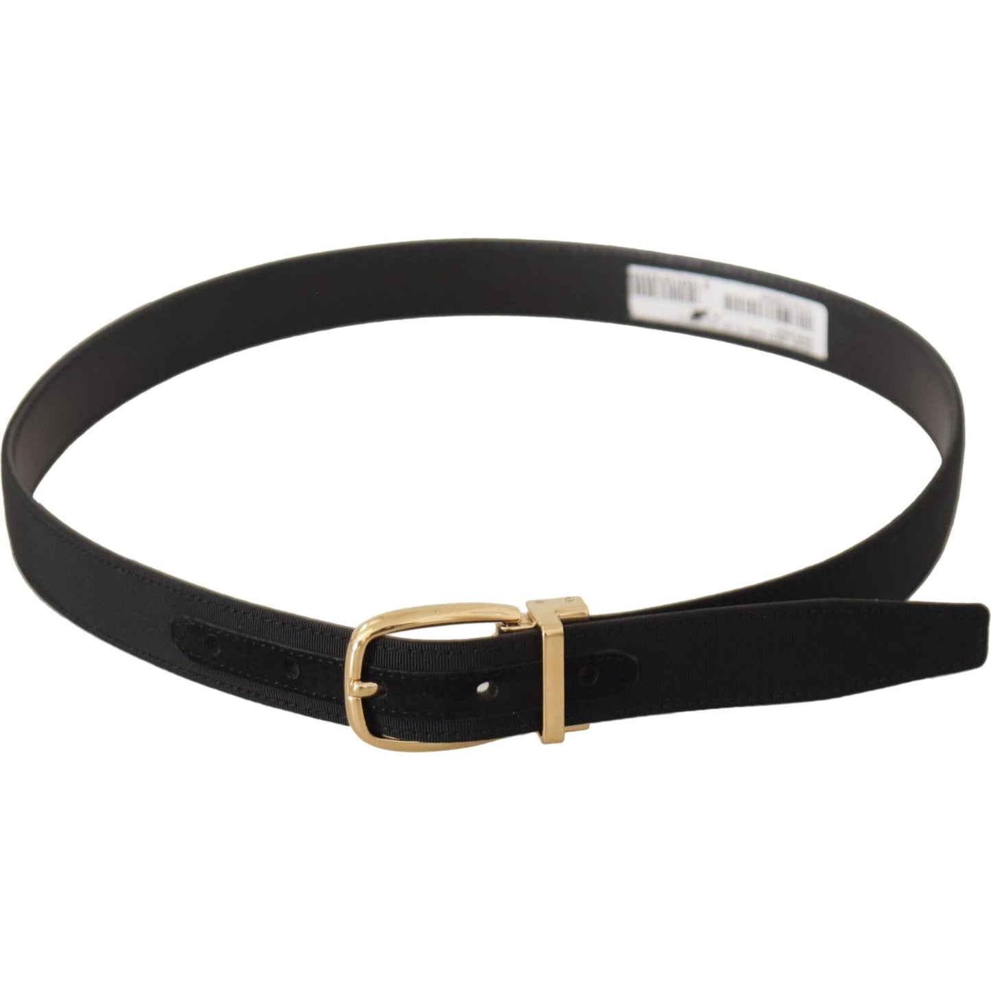 Dolce & Gabbana Elegant Black Leather Belt Dolce & Gabbana Dark Slate Gray