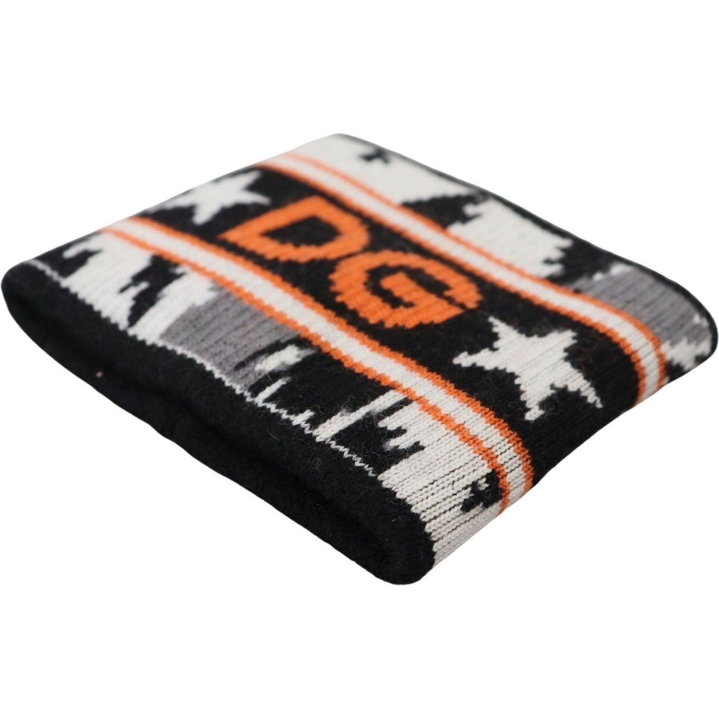 Dolce & Gabbana Elegant Wool-Cashmere DG Queen Wrist Wrap Dolce & Gabbana Tan