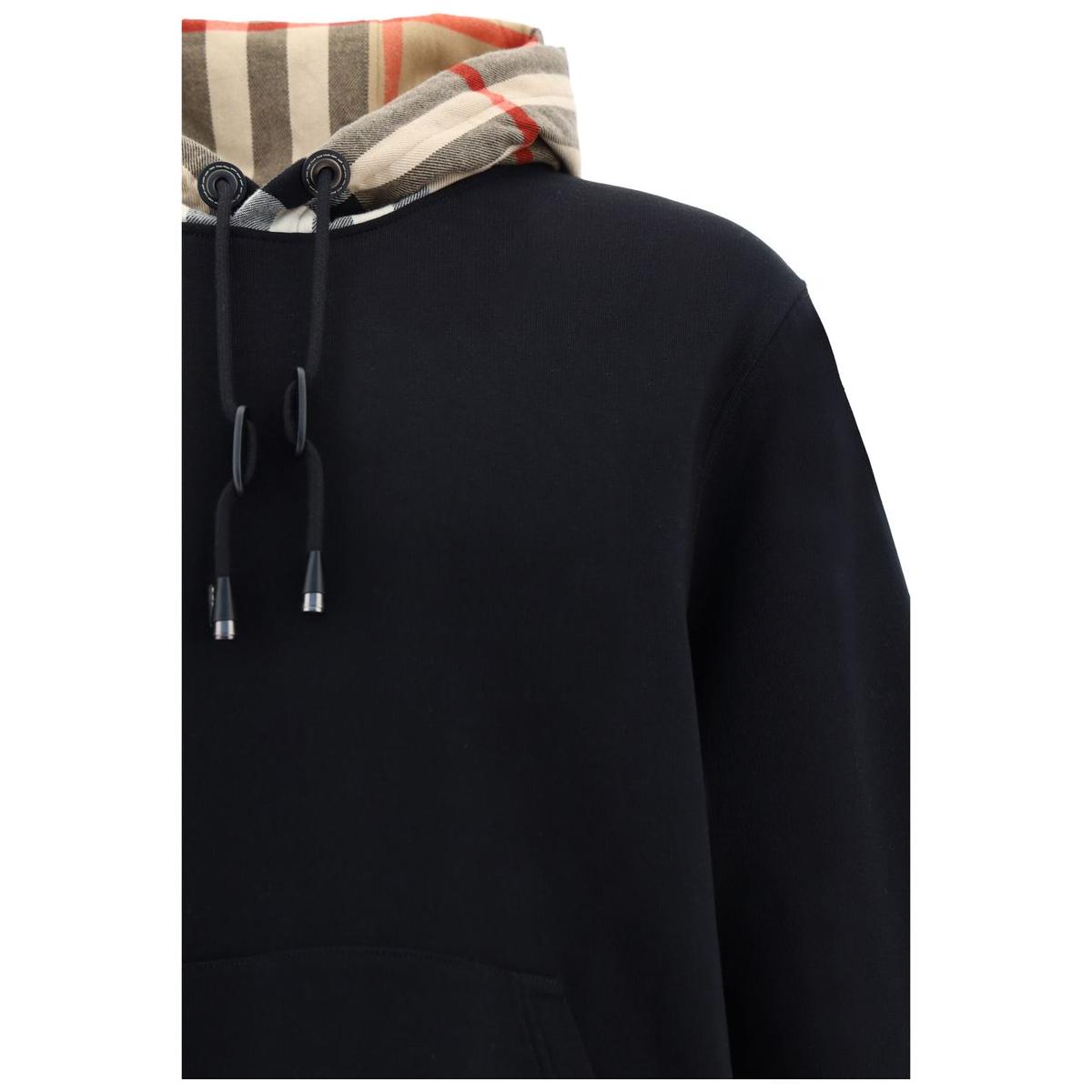 Burberry Elegant Oversize Black Samuel Hoodie Burberry Black