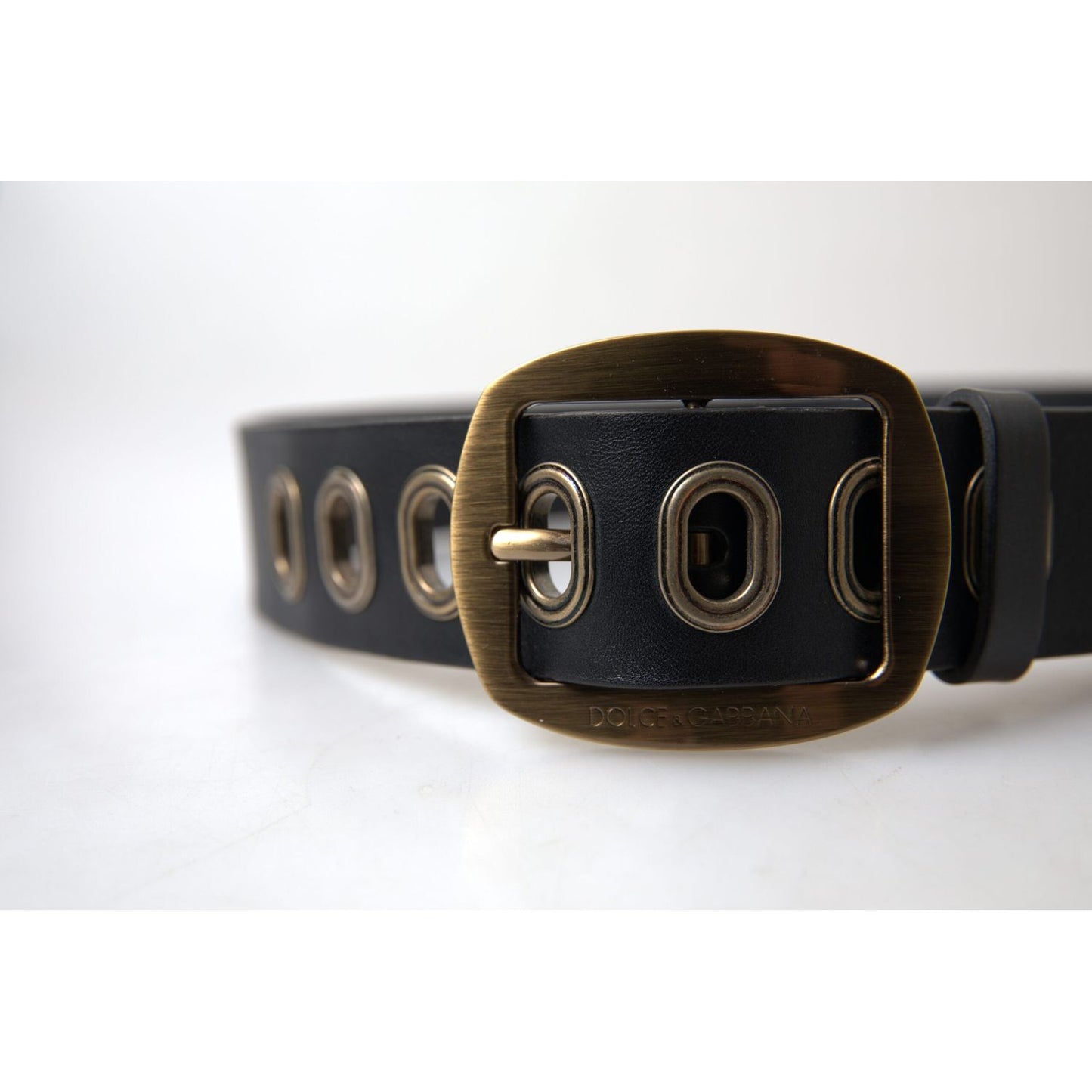 Dolce & Gabbana Sleek Italian Leather Belt with Metal Buckle Dolce & Gabbana Lavender