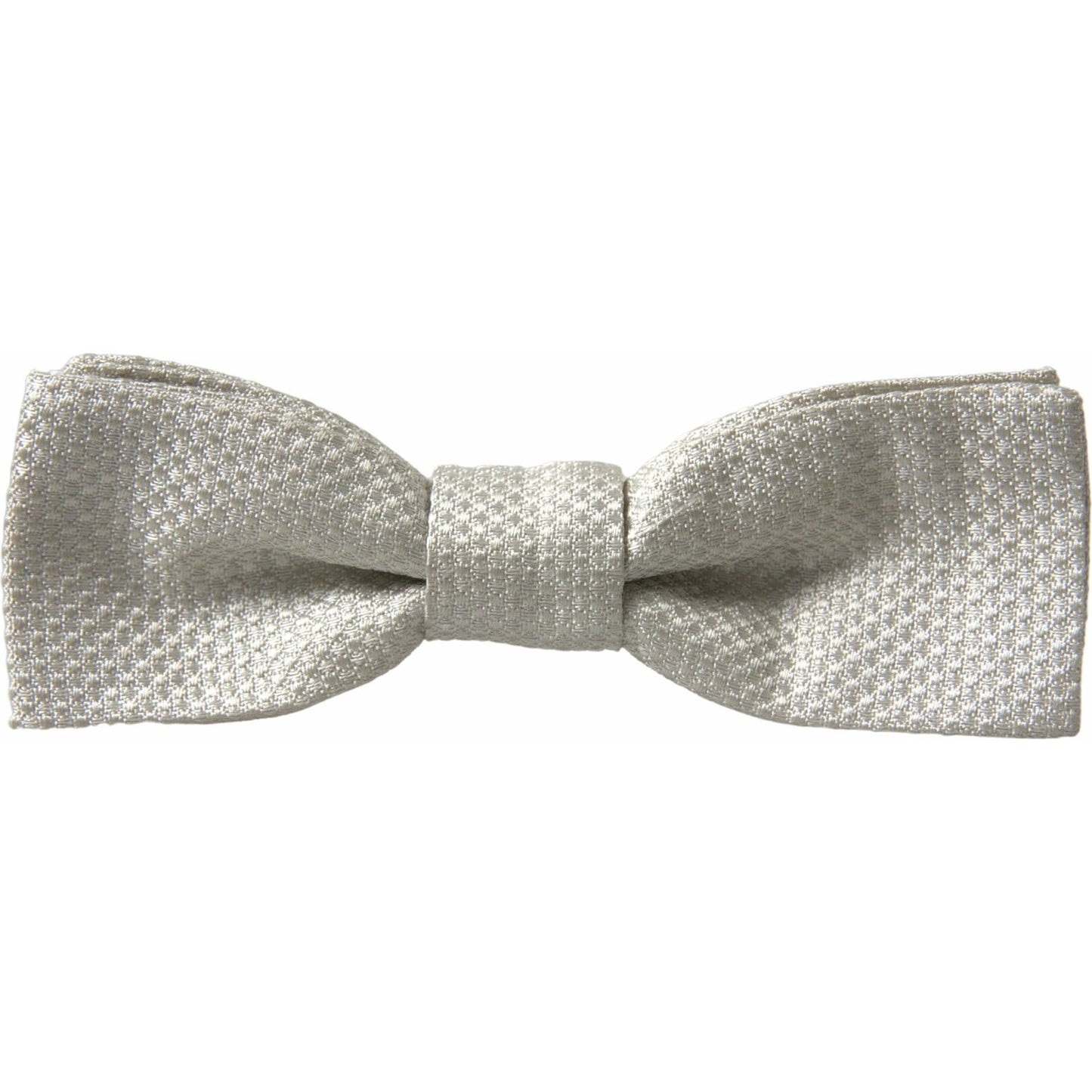 Dolce & Gabbana Elegant Ivory Silk Bow Tie Dolce & Gabbana Rosy Brown