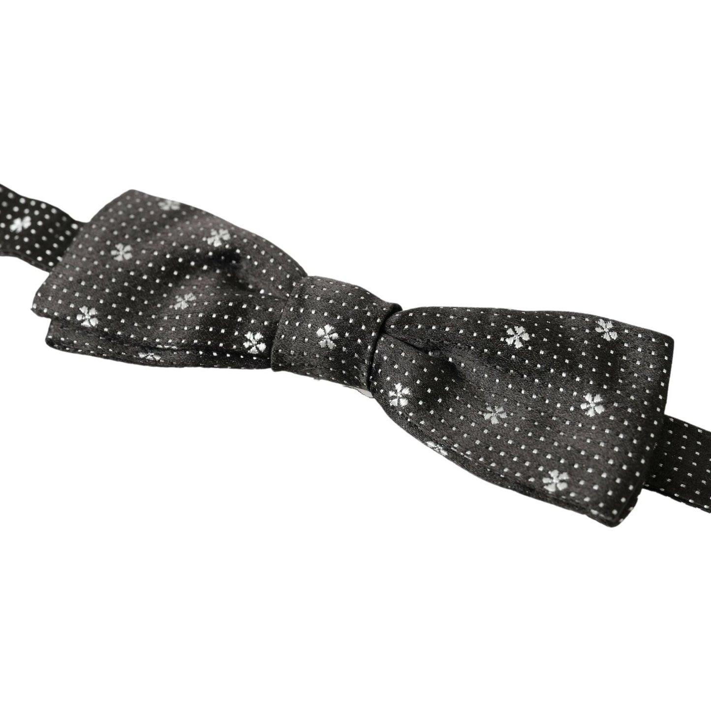 Dolce & Gabbana Elegant Black Silk Bow Tie Dolce & Gabbana Dark Slate Gray