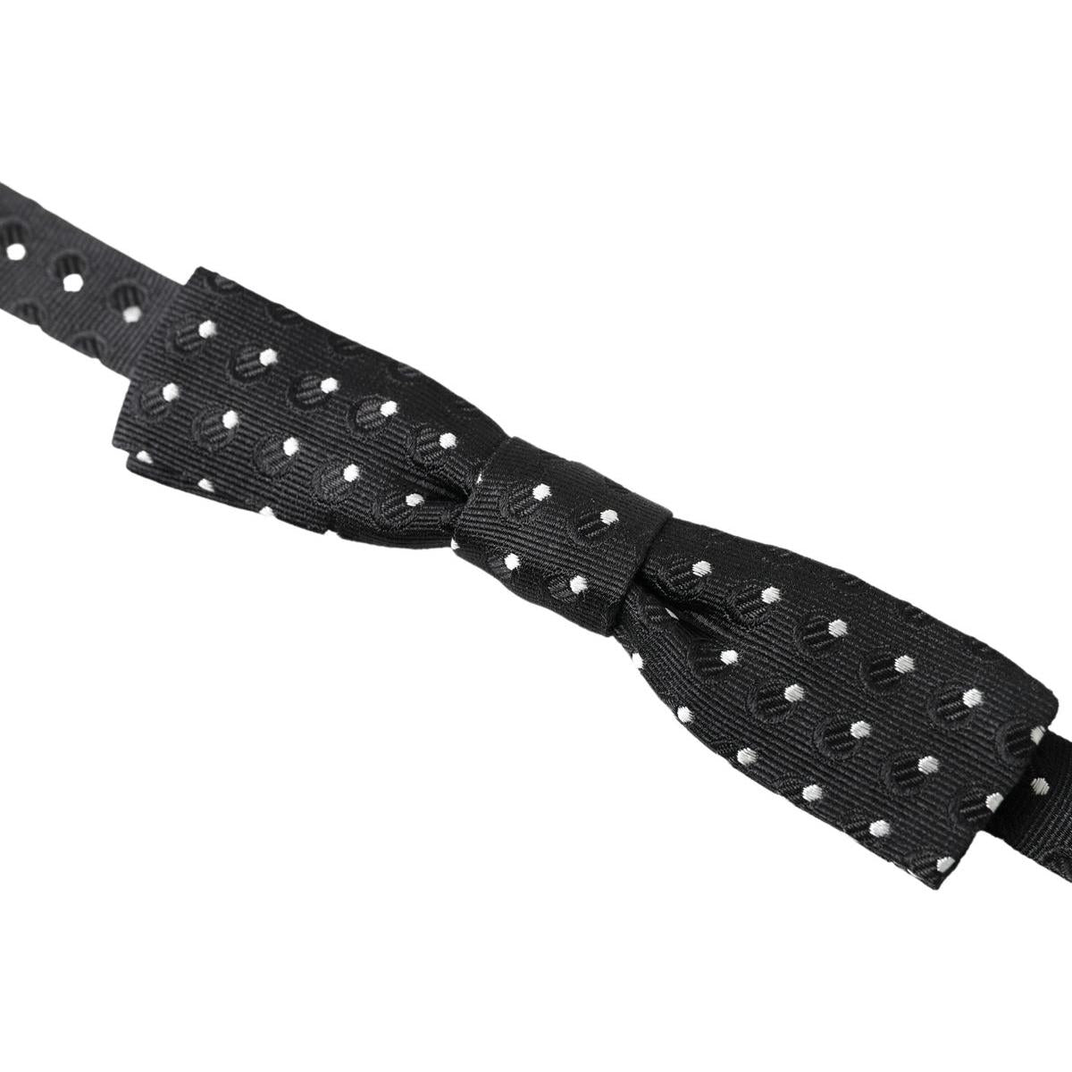 Dolce & Gabbana Elegant Silk Bow Tie for Sophisticated Evenings Dolce & Gabbana Dark Slate Gray