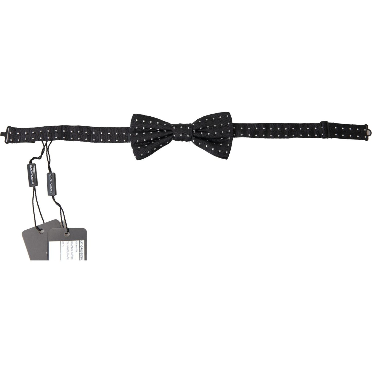 Dolce & Gabbana Elegant Black Silk Bow Tie Dolce & Gabbana Dark Slate Gray