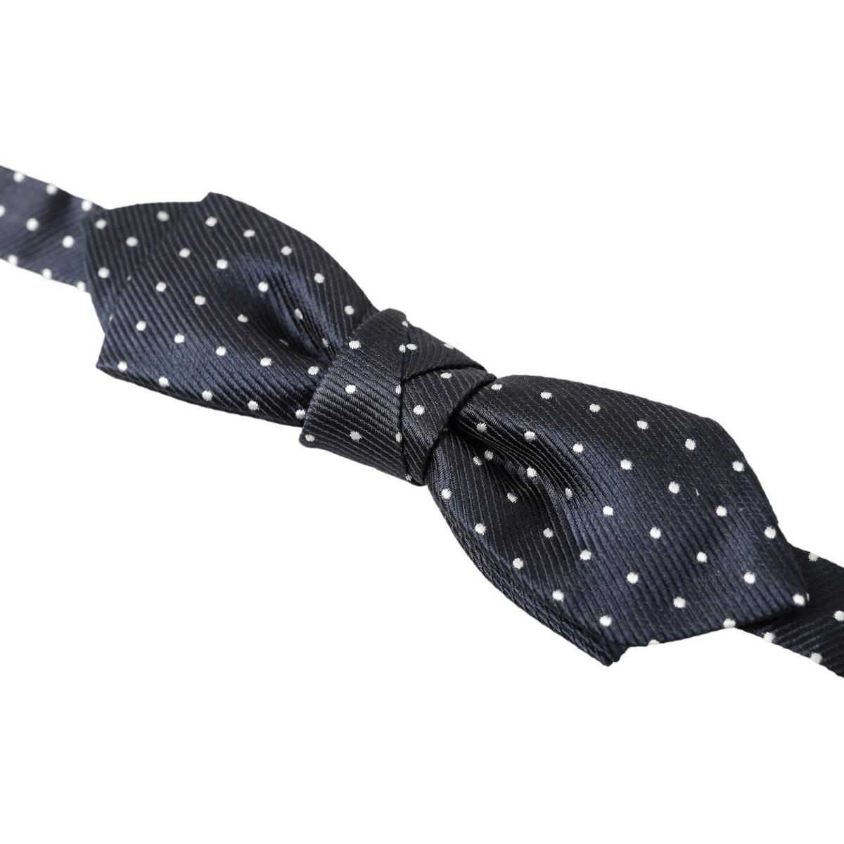 Dolce & Gabbana Elegant Blue Silk Bow Tie Dolce & Gabbana Dark Slate Gray