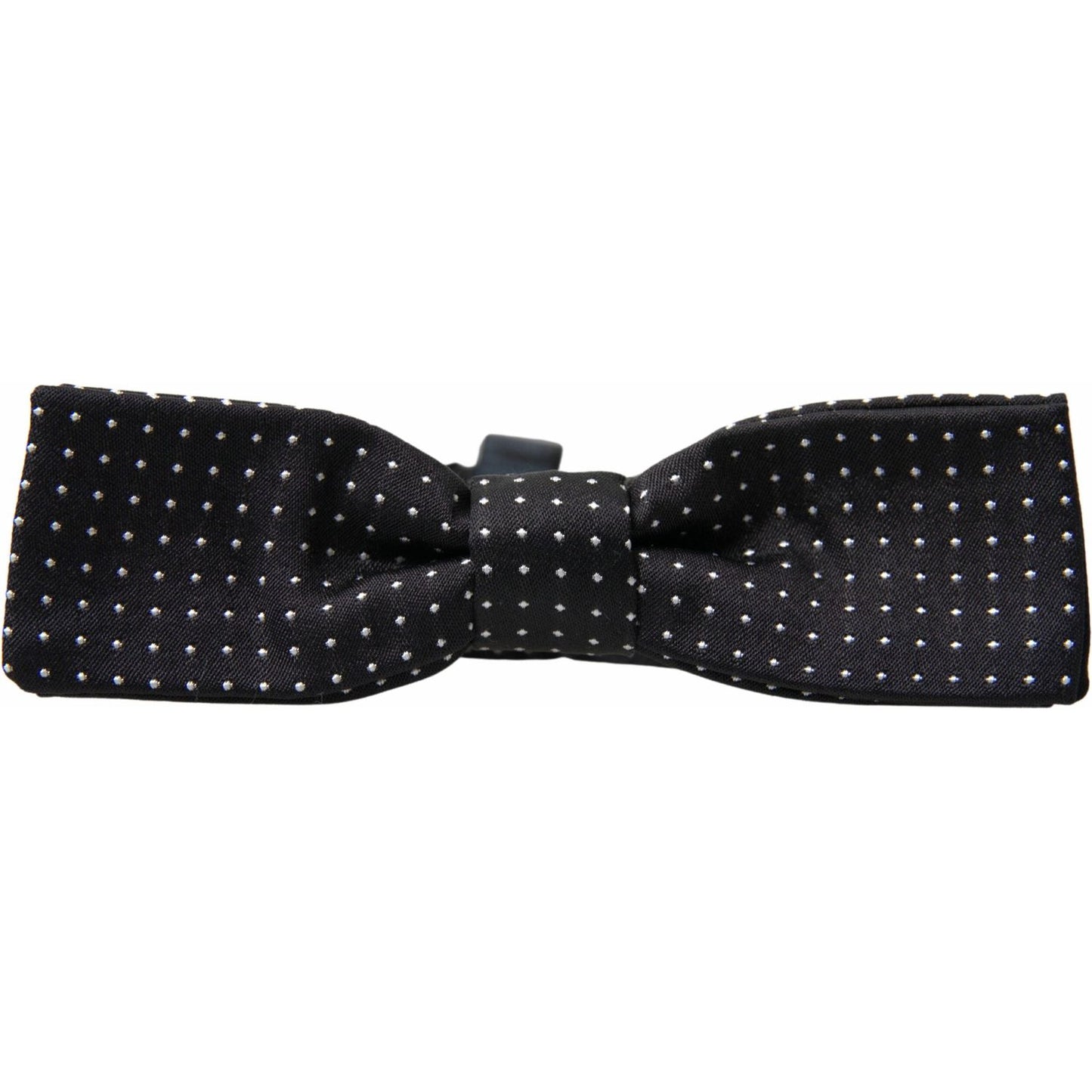 Dolce & Gabbana Elegant Silk Black Bow Tie Dolce & Gabbana Black
